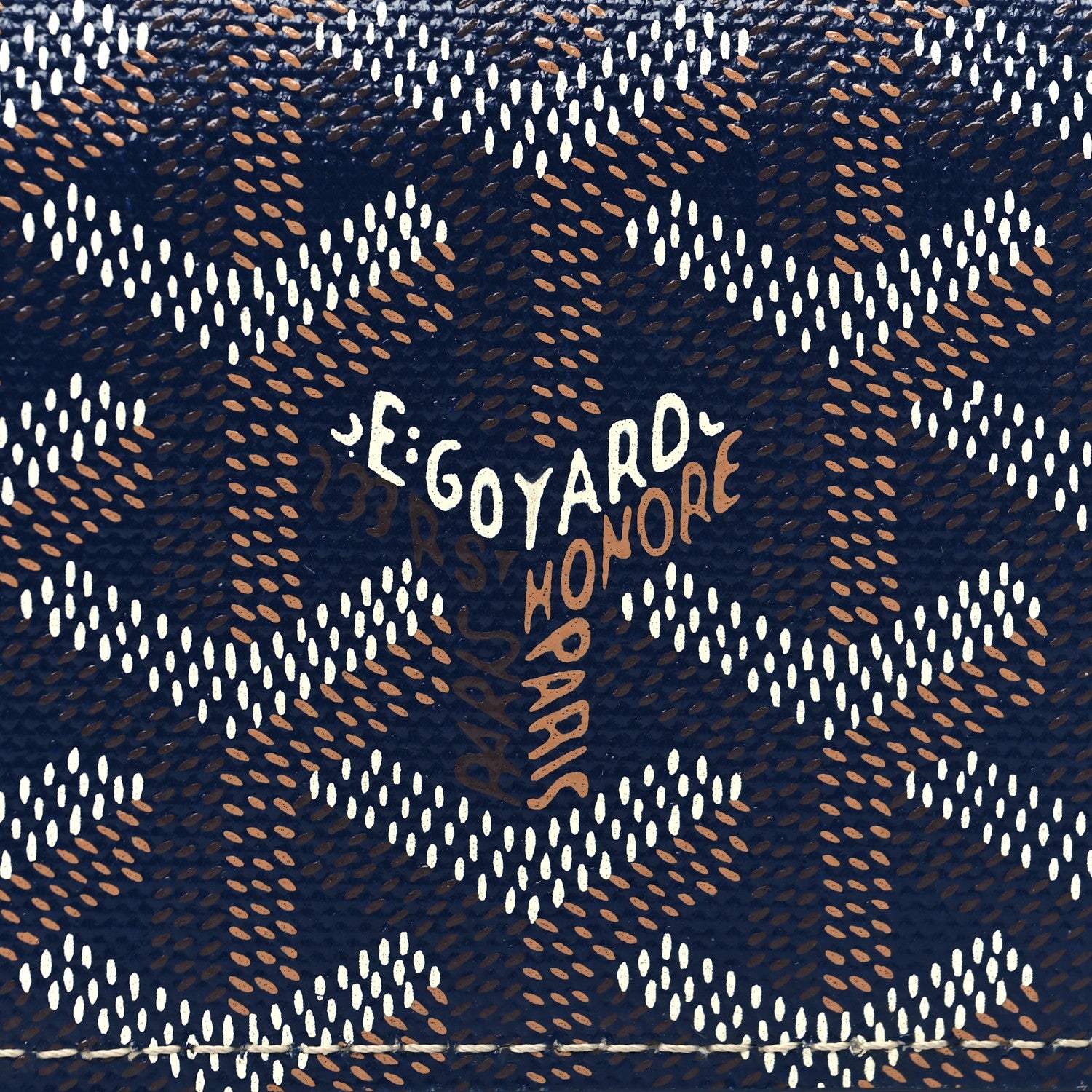 Goyard Goyardine Business Card Holder Navy 8 of 8