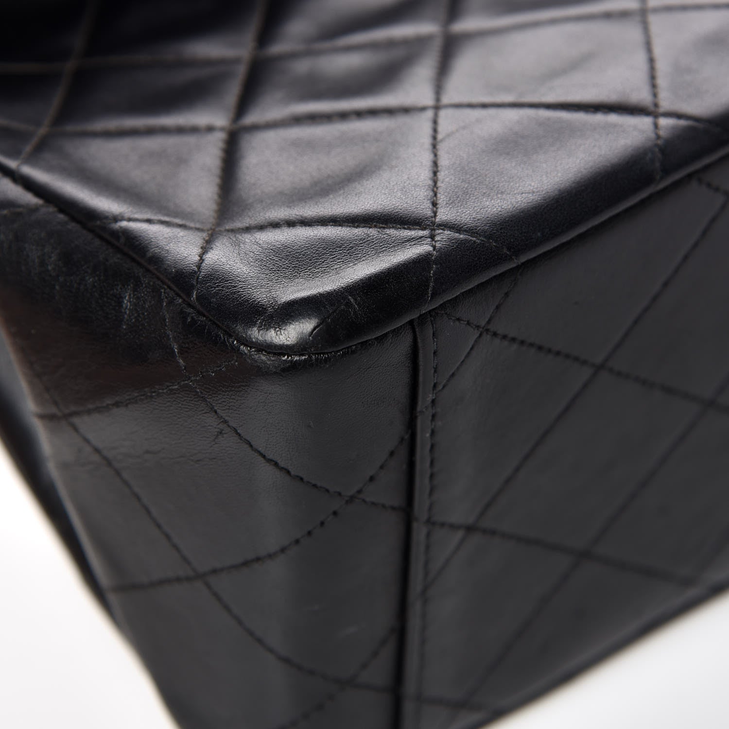 Chanel Lambskin Quilted XL Jumbo Single Flap Black 18 of 23
