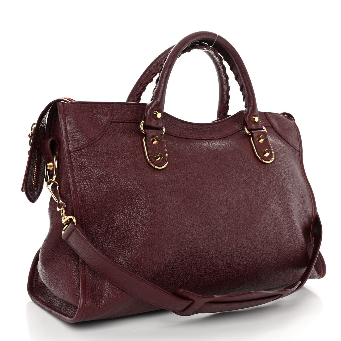 Chevre Gold Metallic Edge Hardware City Cassis