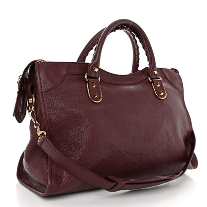 Balenciaga Chevre Gold Metallic Edge Hardware City Cassis 3 of 10