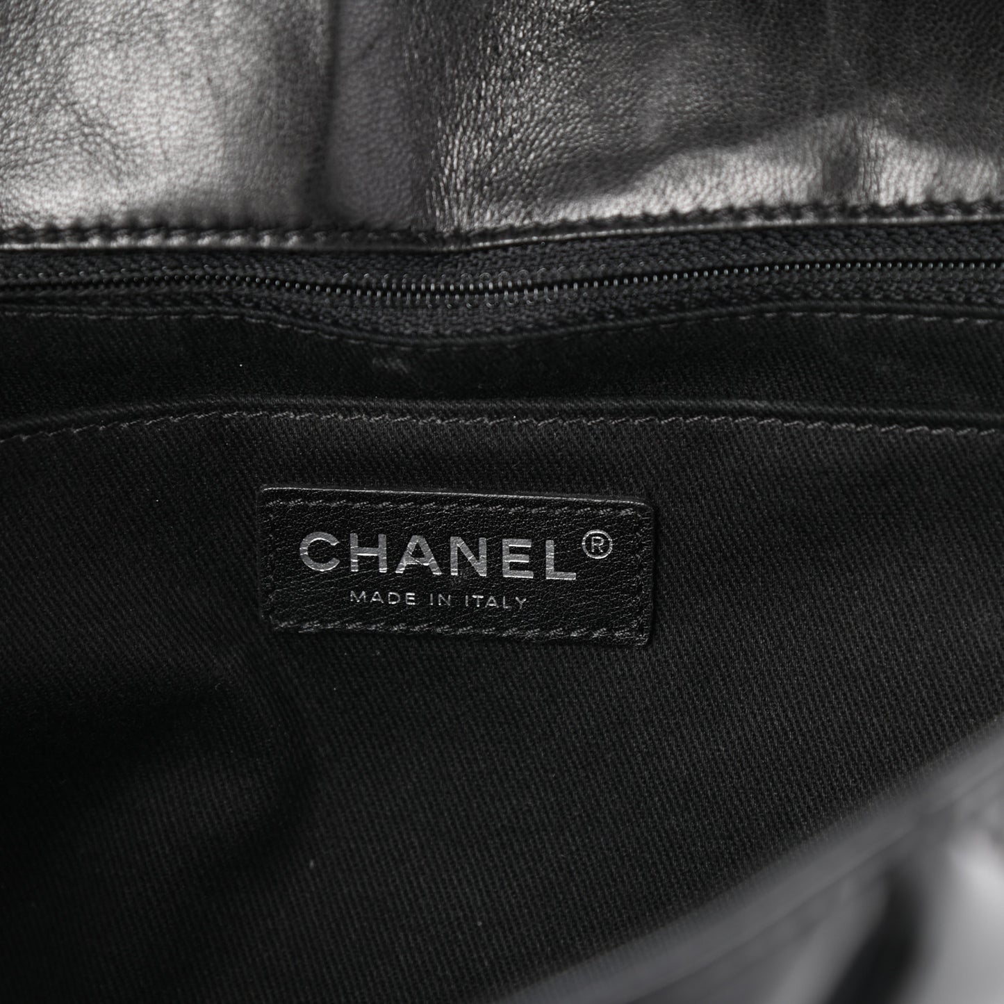 Vinyl Quilted In The Business Flap Bag Black