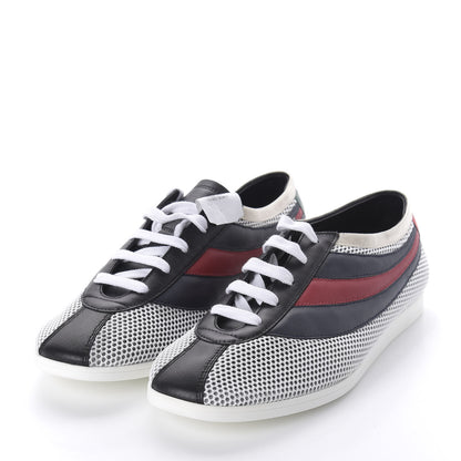 Gucci Calfskin Mesh Mens Falacer Sneakers 8 White Blue Red 3 of 9