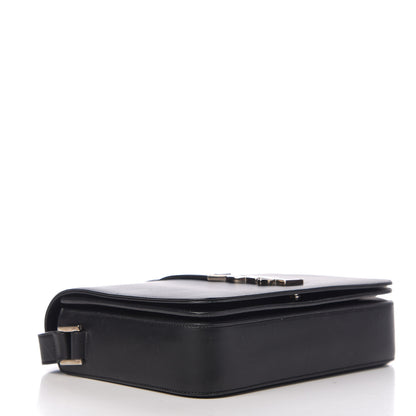 Saint Laurent Smooth Calfskin Medium Classic Monogram Universite Bag Black 3 of 15