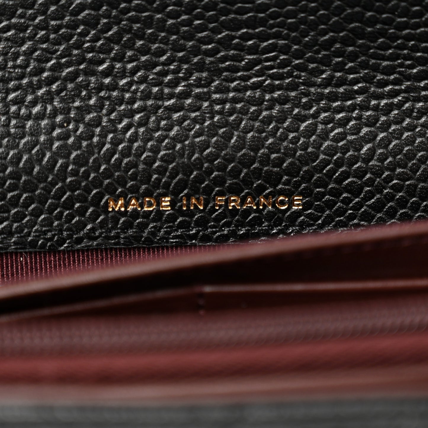 Caviar Quilted Large Gusset Flap Wallet Black