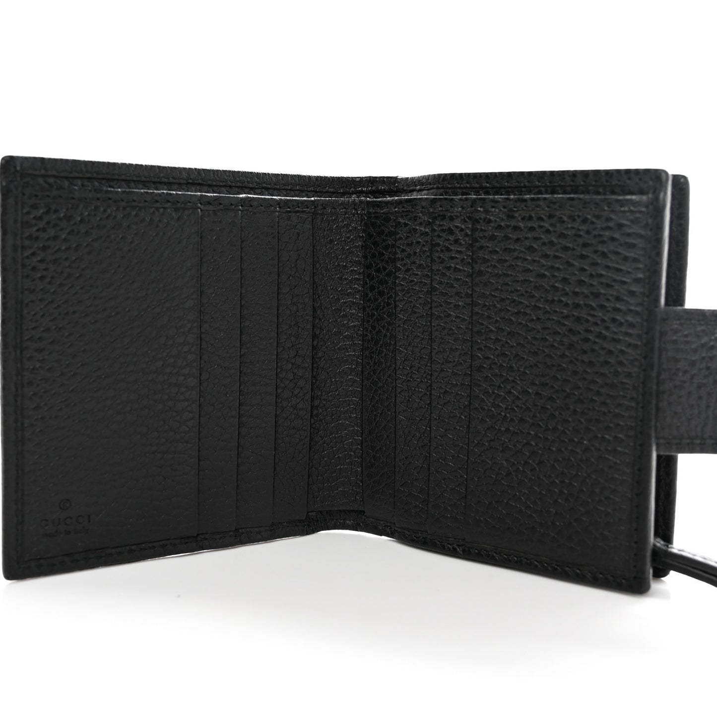 Dollar Calfskin GG Marmont French Wallet Black