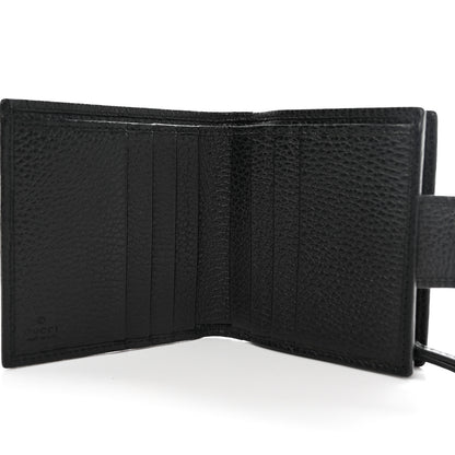 Gucci Dollar Calfskin GG Marmont French Wallet Black 5 of 10