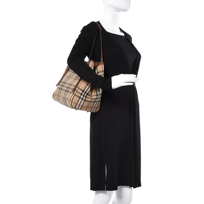 Burberry Horseferry Check Small Canterbury Tote Tan 2 of 8