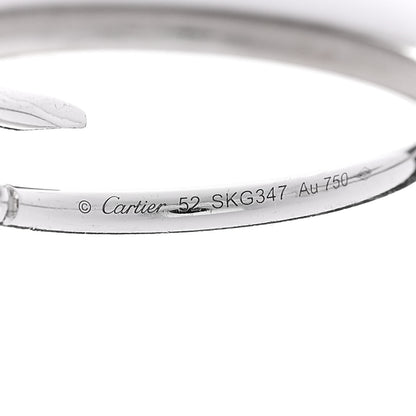 Cartier 18K White Gold Small Juste Un Clou Ring 52 6 4 of 5