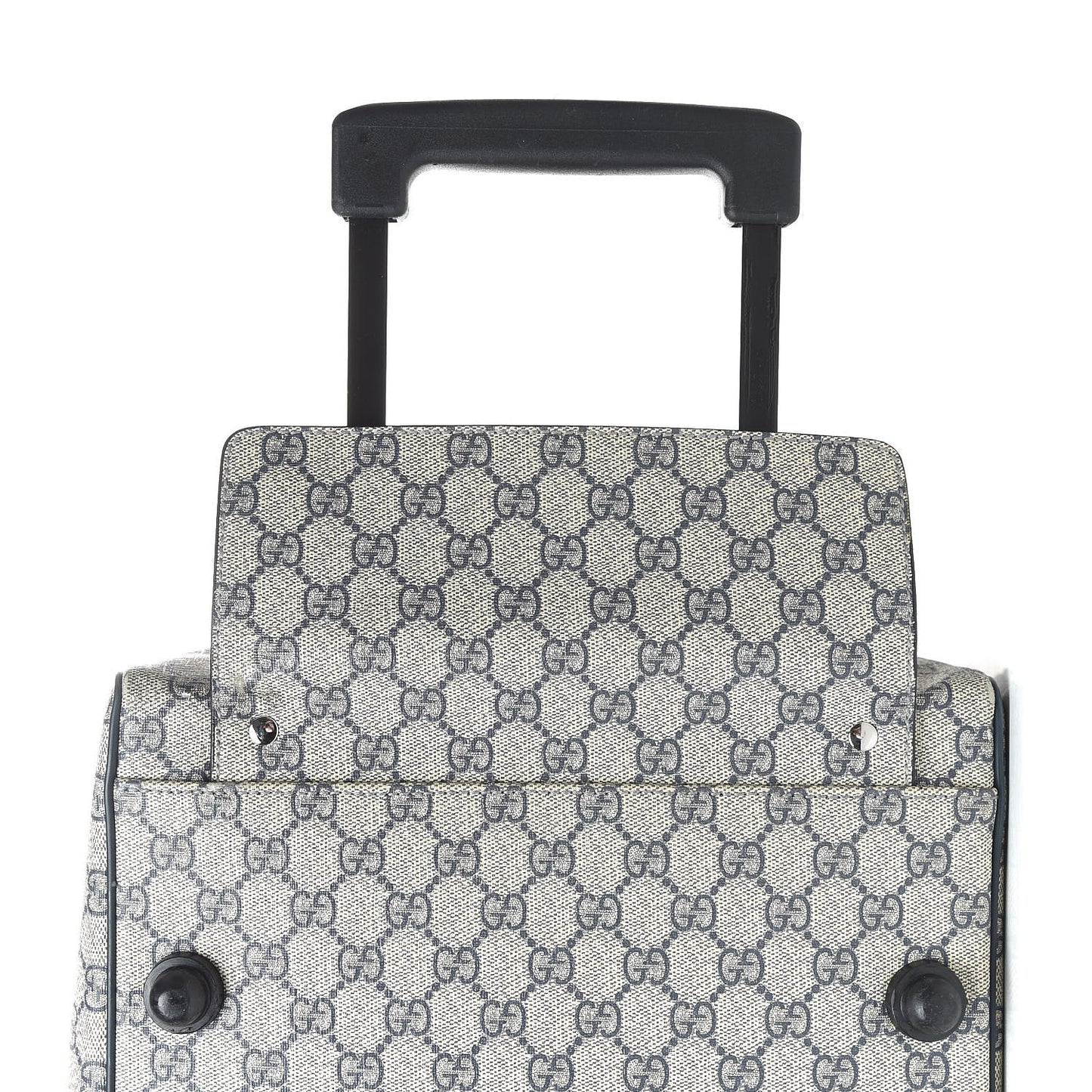 GG Plus Monogram Large Carry On Duffle Trolley Navy