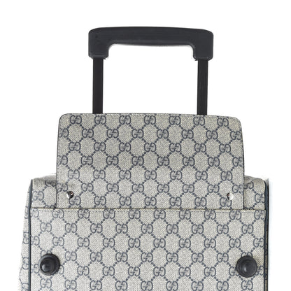 Gucci GG Plus Monogram Large Carry On Duffle Trolley Navy 12 of 16