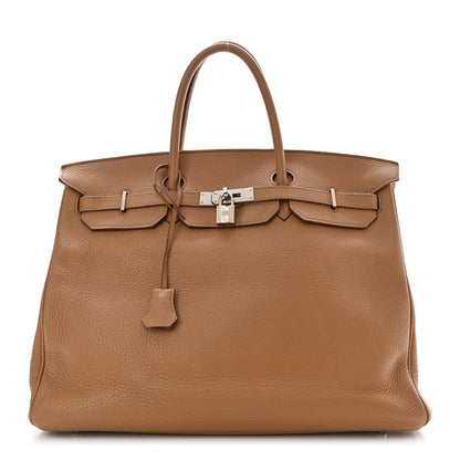 Hermes Taurillon Clemence BIRKIN 40 Tabac Camel 1 of 21