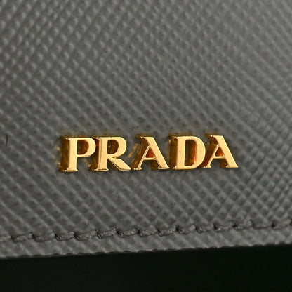 Prada Saffiano Cuir Small Double Bag Ardesia Black 6 of 8