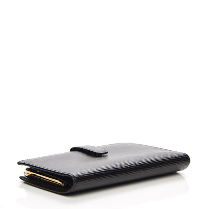 Louis Vuitton Epi Viennois Continental French Purse Wallet Black 4 of 9