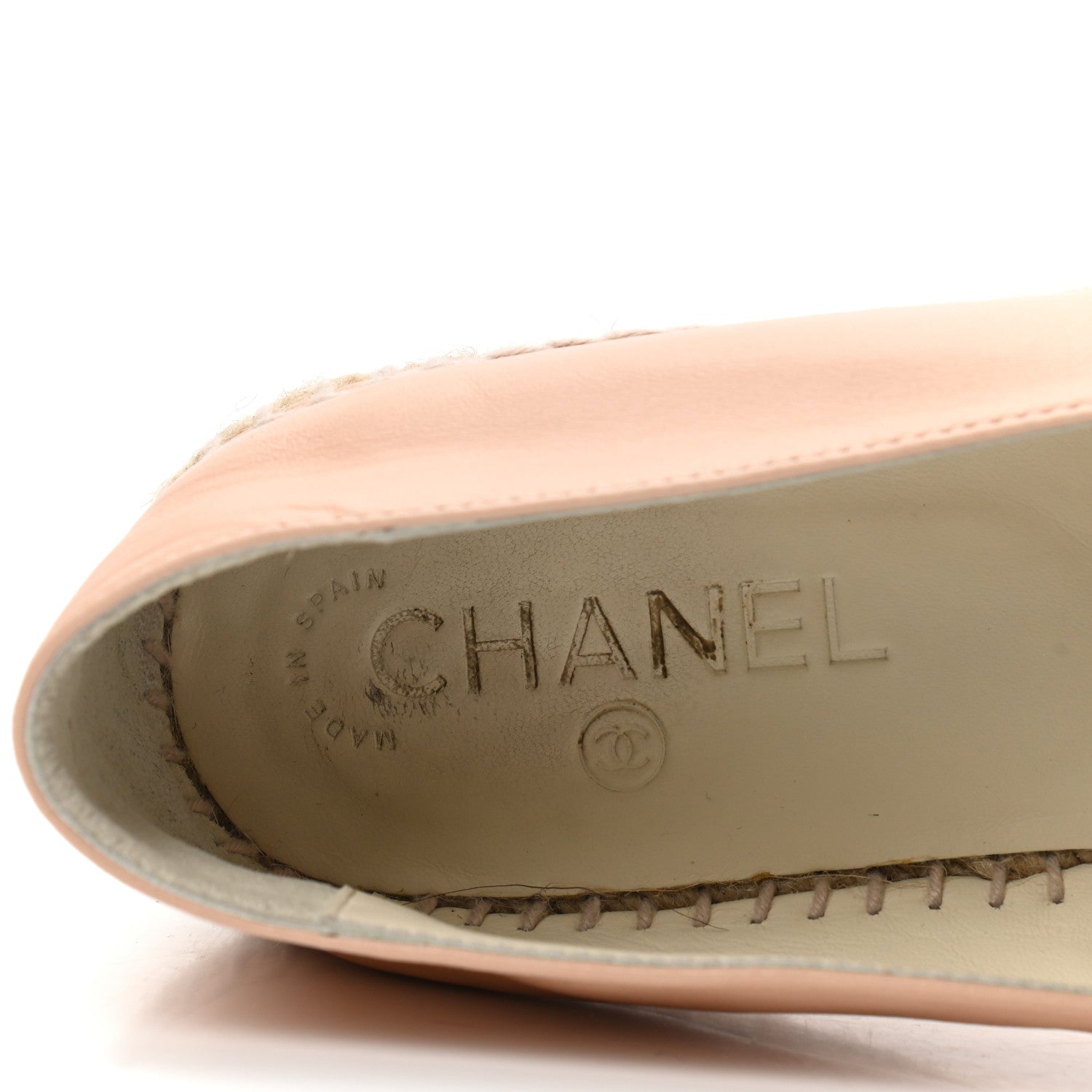 Chanel Lambskin CC Espadrilles 40 Nude 7 of 9