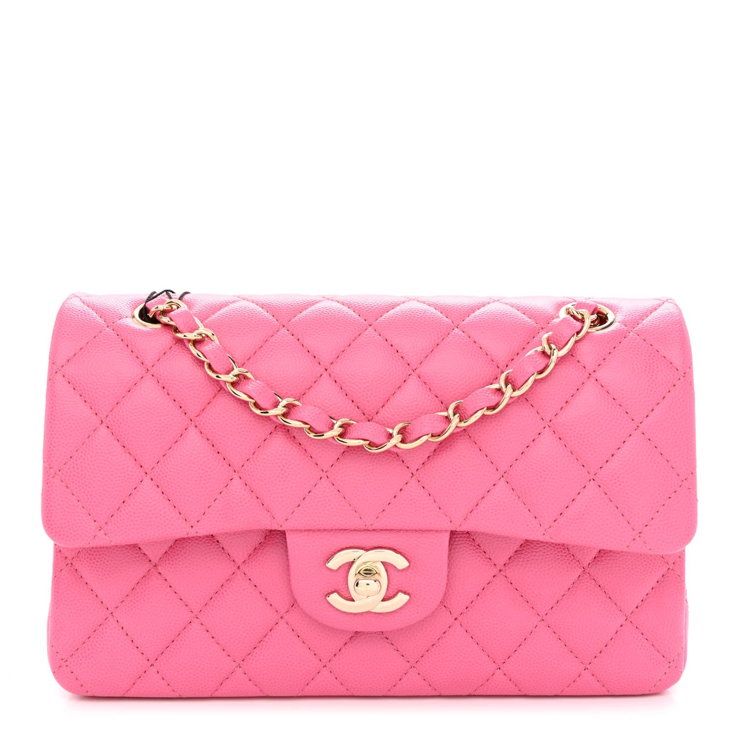 Chanel Caviar Quilted Small Double Flap Pink 1 of 10