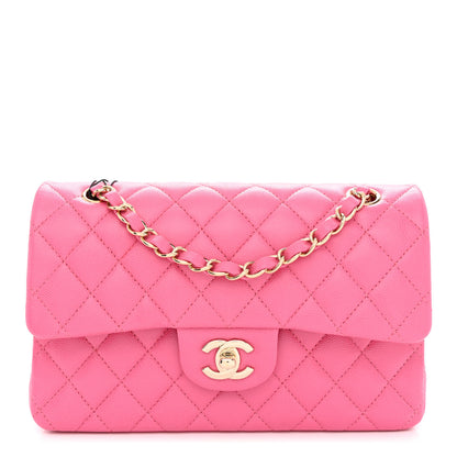 Chanel Caviar Quilted Small Double Flap Pink 1 of 10