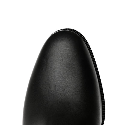 Hermes Calfskin Frenchie 50 Ankle Boots 36 Black 10 of 11