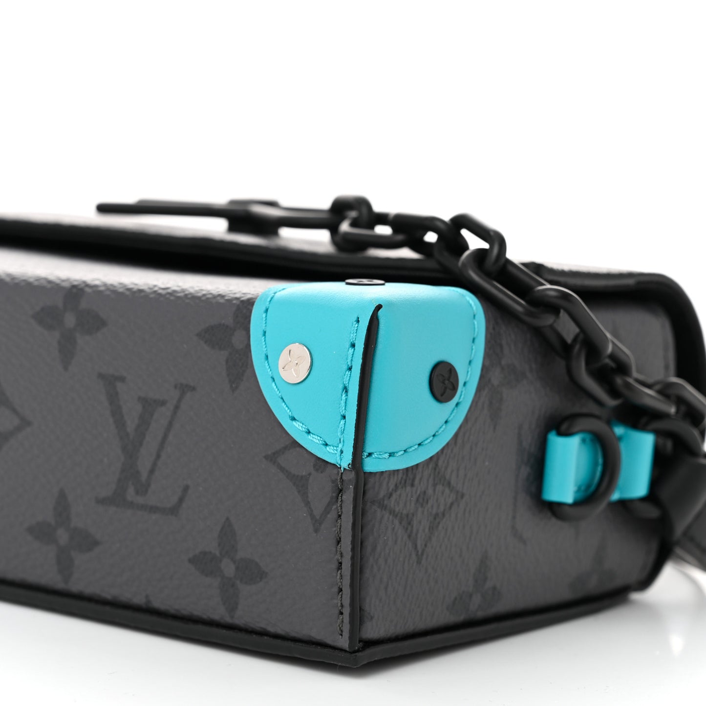 Monogram Gradient Steamer Wearable Wallet Turquoise