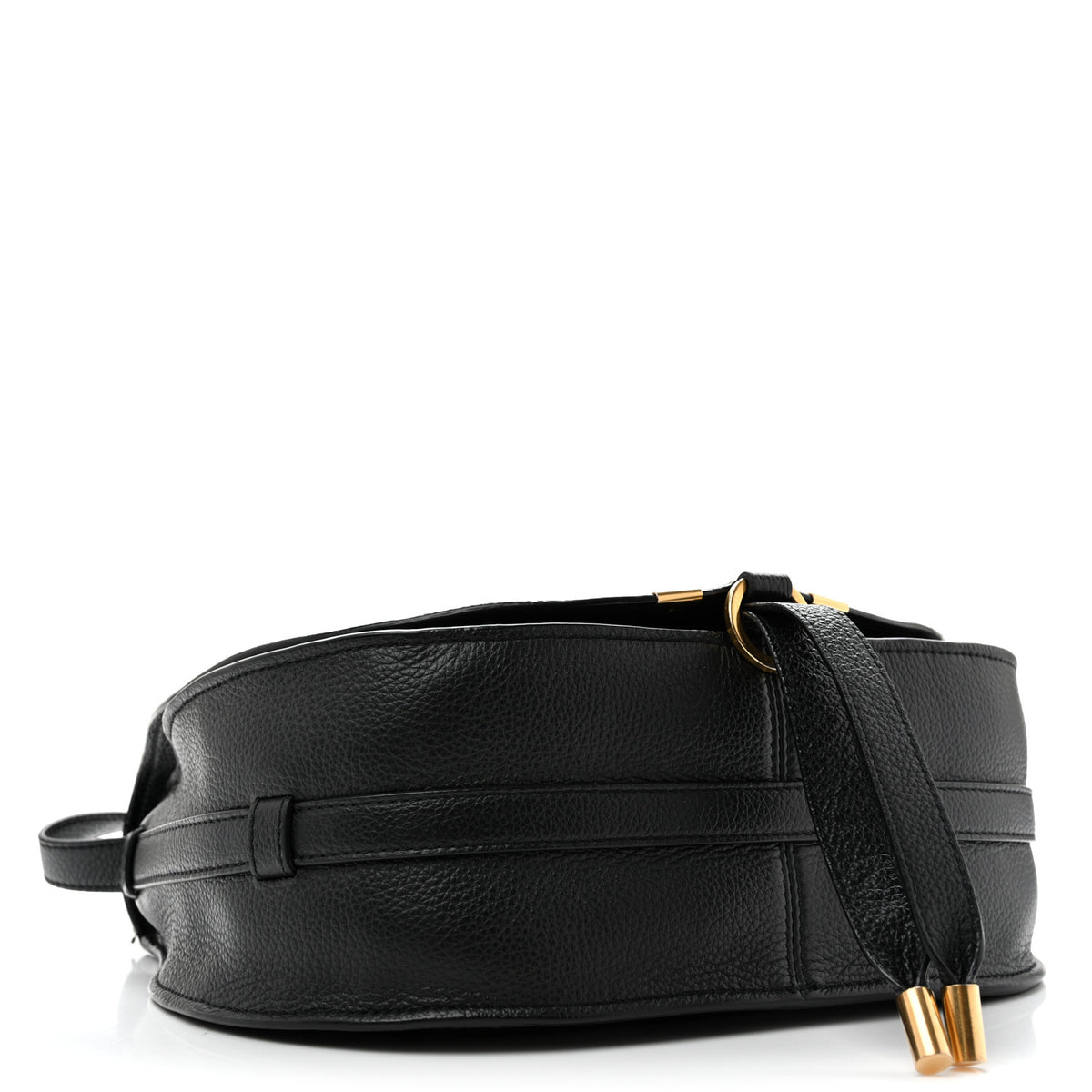 Chloe Grained Calfskin Medium Marcie Saddle Bag Black 4 of 14