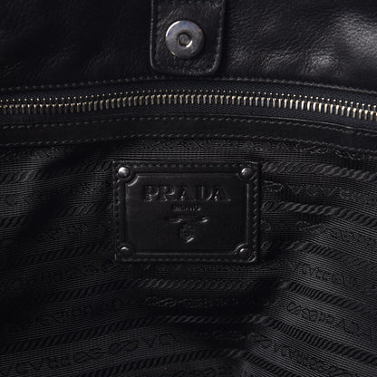 Prada Tessuto Nylon Stripes Tote Black 6 of 9