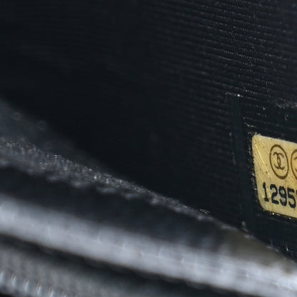 Chanel Caviar Quilted Yen Wallet Black 9 of 15