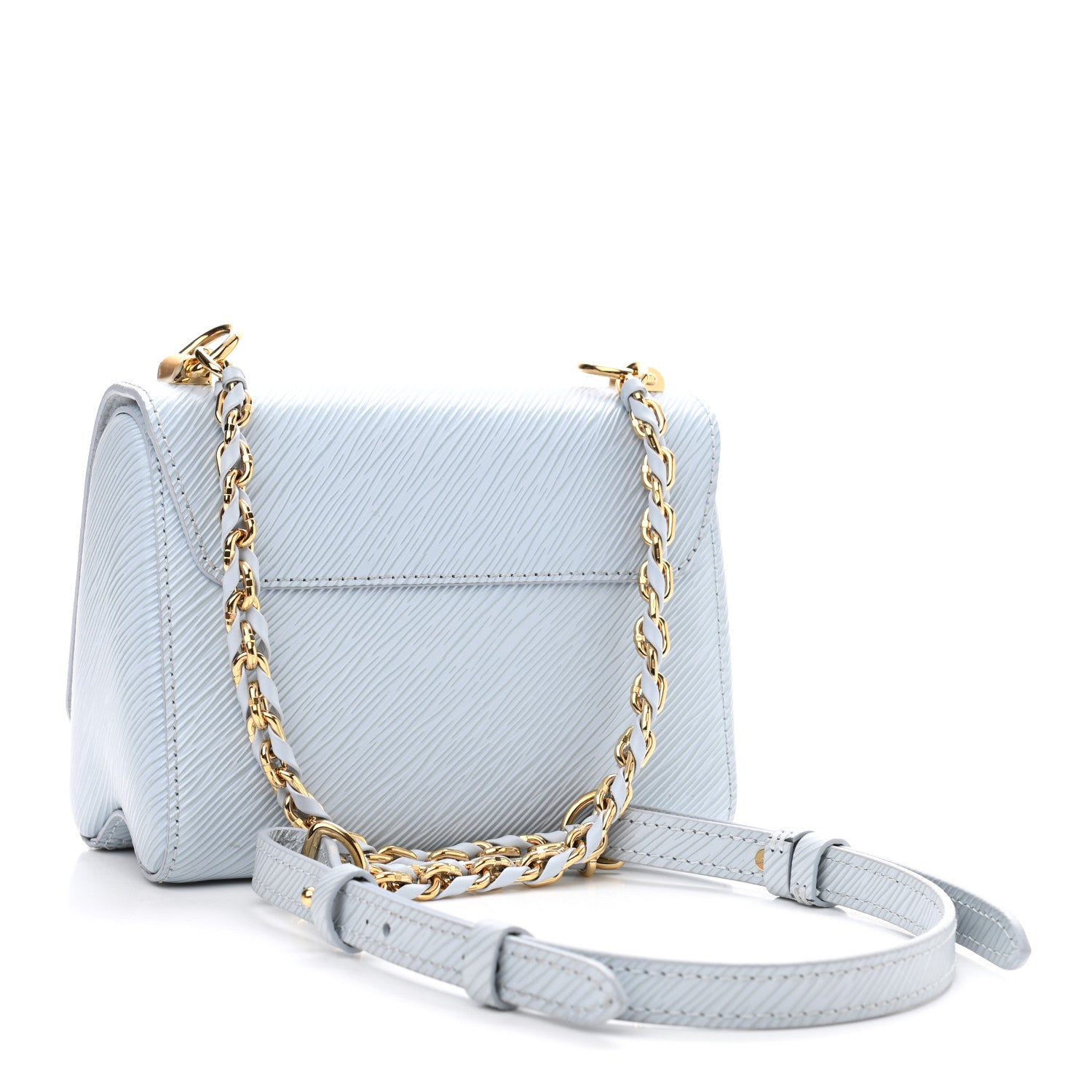 Louis Vuitton Epi Twist Shoulder Bag PM Bleu Celeste 3 of 9