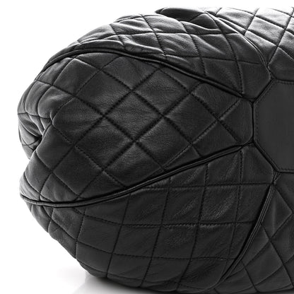 Chanel Calfskin Quilted Drawstring Sac Cordon Bag Black 9 of 10