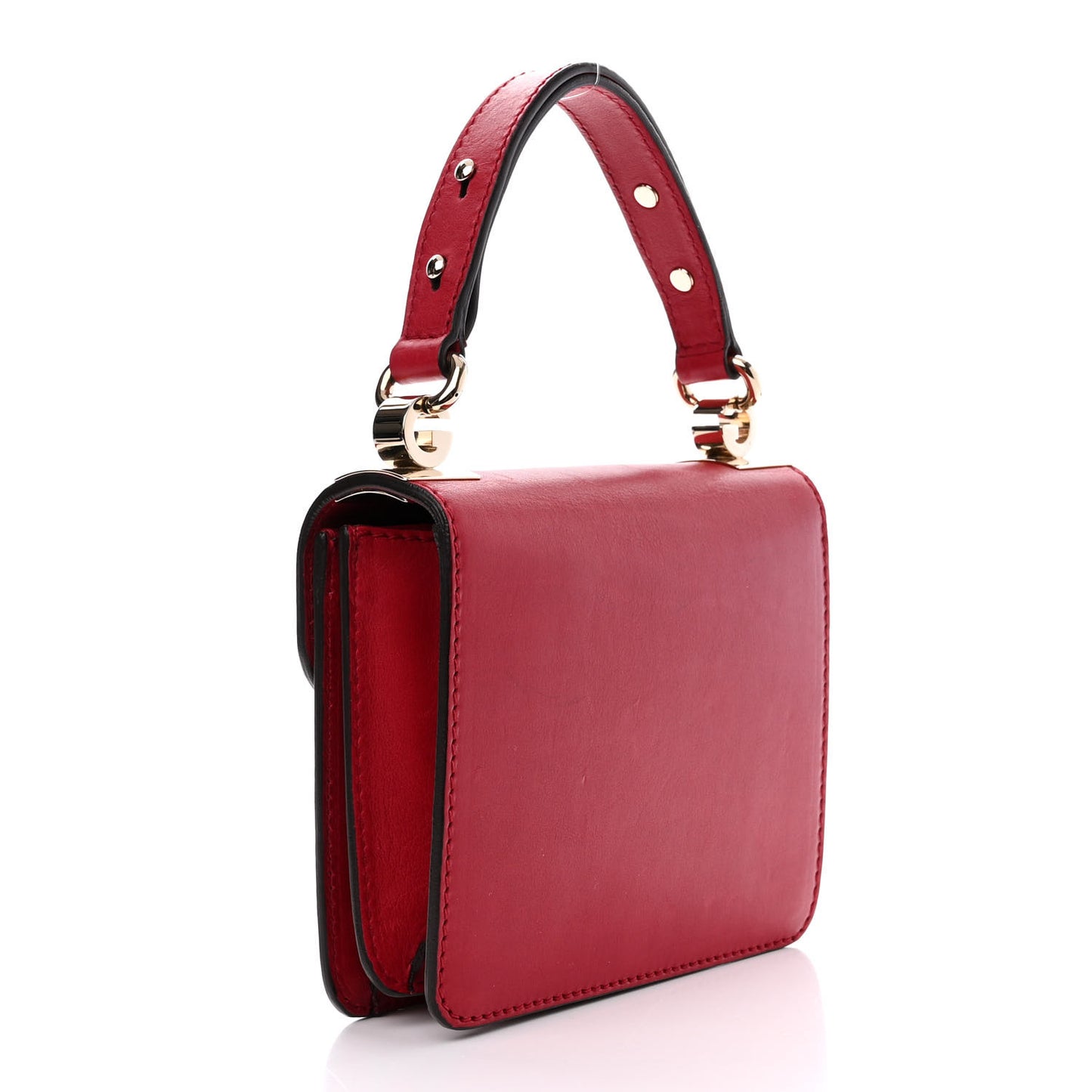 Calfskin Small 1973 Shoulder Flap Bag Hibiscus Red
