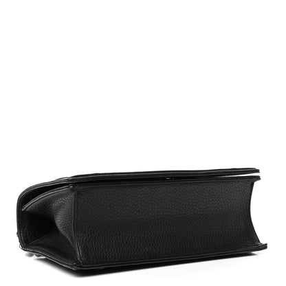 Christian Dior Grained Calfskin Medium Diorama Flap Bag Black 4 of 9