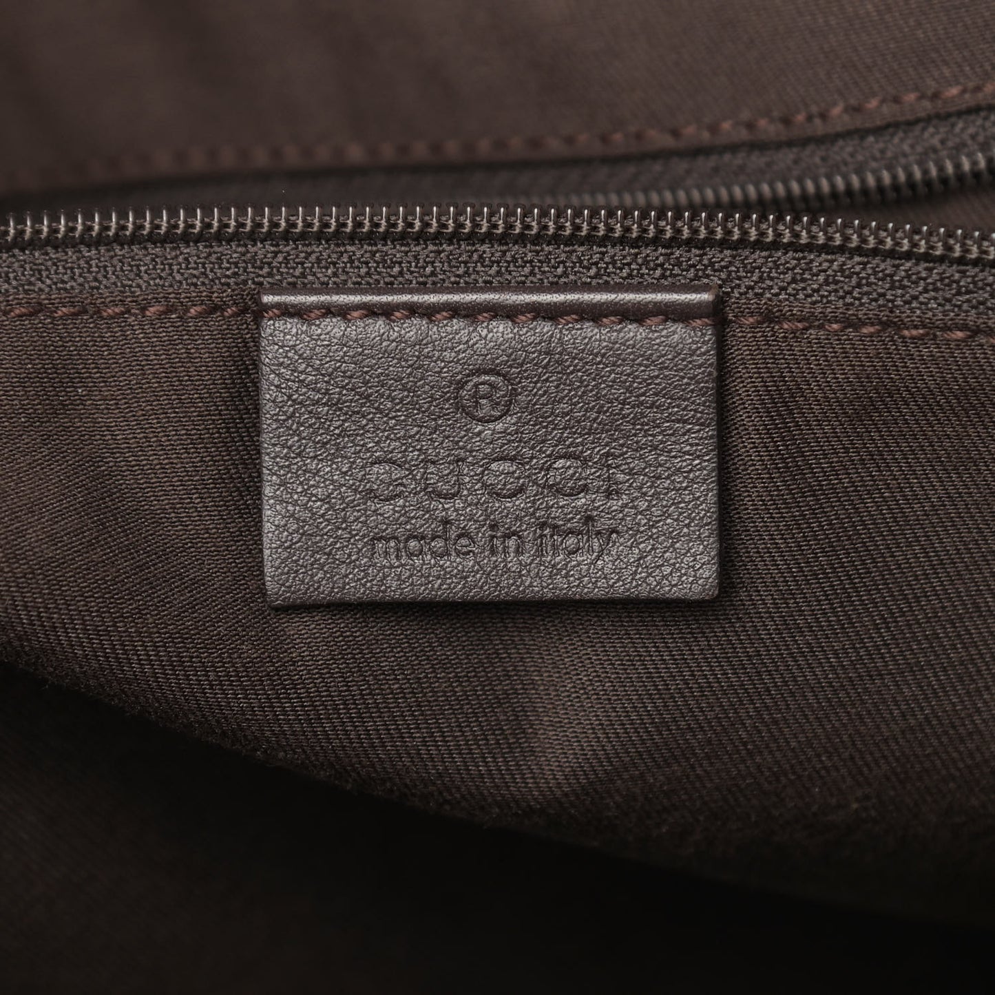 Crystal Monogram Medium Web Tote Brown