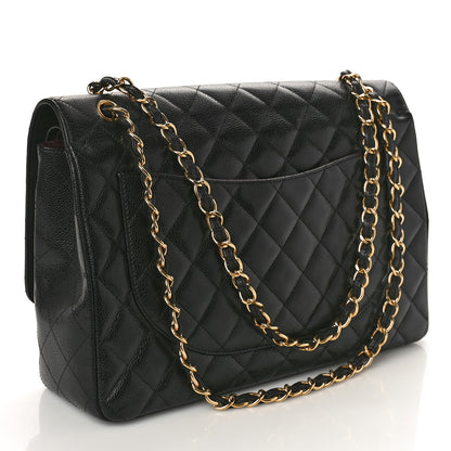 Chanel Caviar Quilted Maxi Double Flap Black 2 of 11