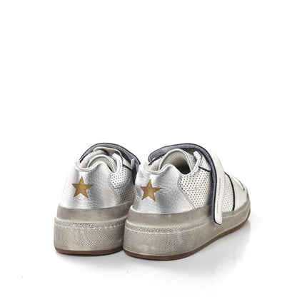 Saint Laurent Calfskin Perforated Womens SL24 Sneakers 38 Argento 4 of 11