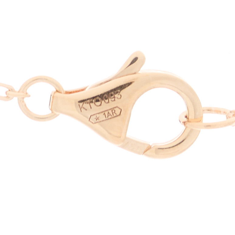 18K Pink Gold Diamond Black Onyx XS Amulette de Cartier Pendant Necklace