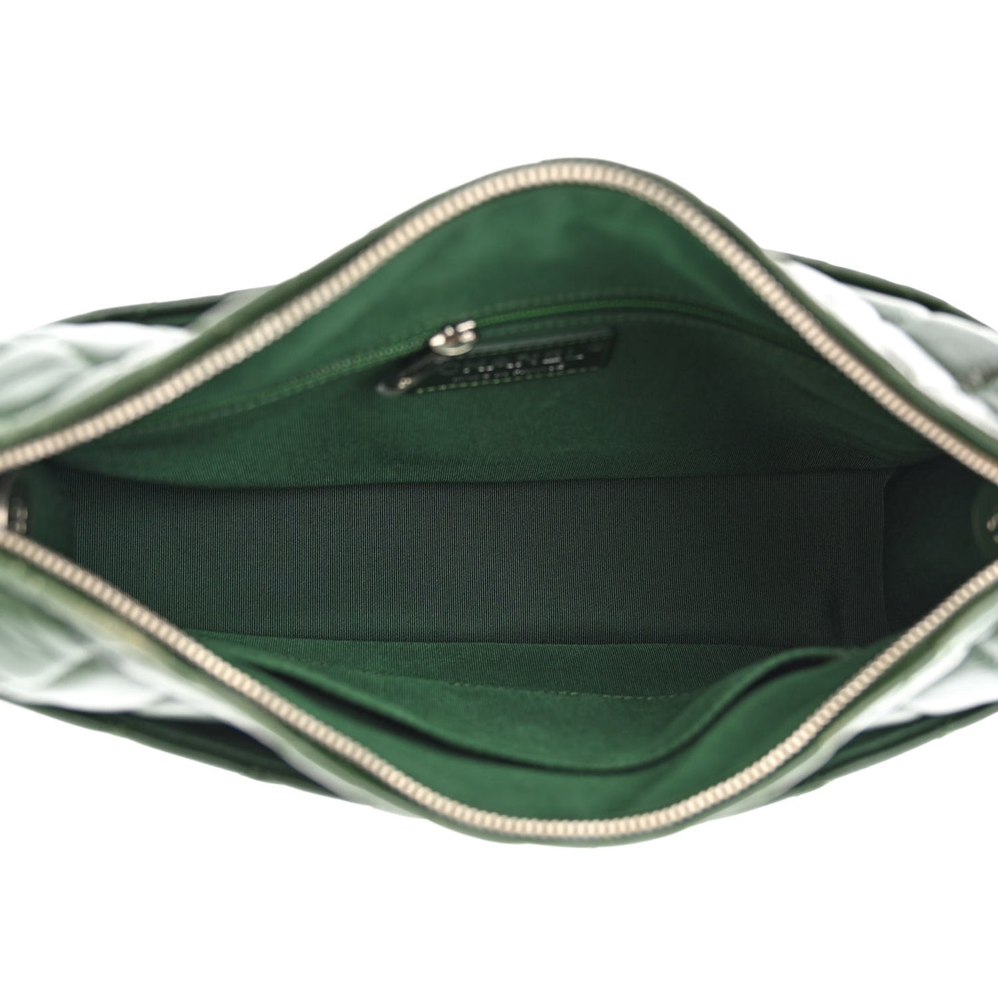 Aged Calfskin Quilted Large Working Vibe Camera Case Khaki