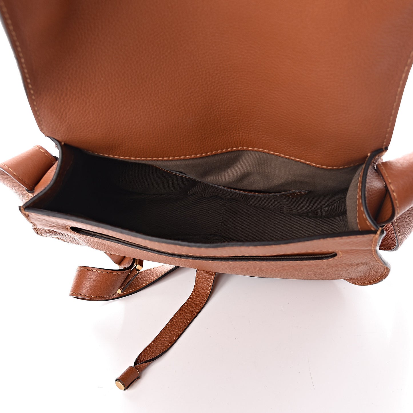 Calfskin Medium Marcie Round Crossbody Bag Tan