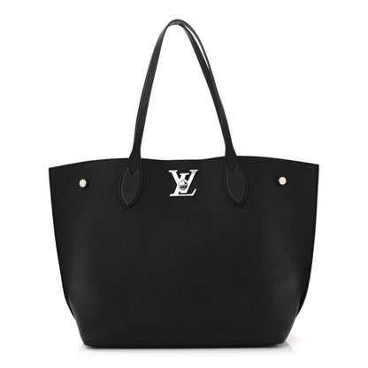 Louis Vuitton Calfskin Lockme Go Tote Black 1 of 10