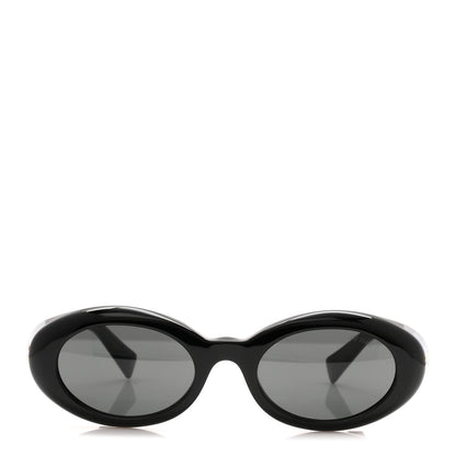 Miu Miu Acetate Oval Reverie Sunglasses SMU B09 Black 2 of 7