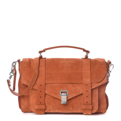 Proenza Schouler Suede PS1 Medium Satchel Red Clay 1 of 20