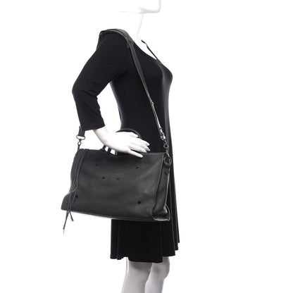 Balenciaga Veau Soyeux Perforated Blackout Hardware City Gris Fossile 2 of 11