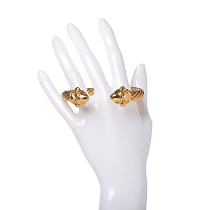David Yurman Aluminum 10mm Renaissance Bracelet Gold 2 of 5