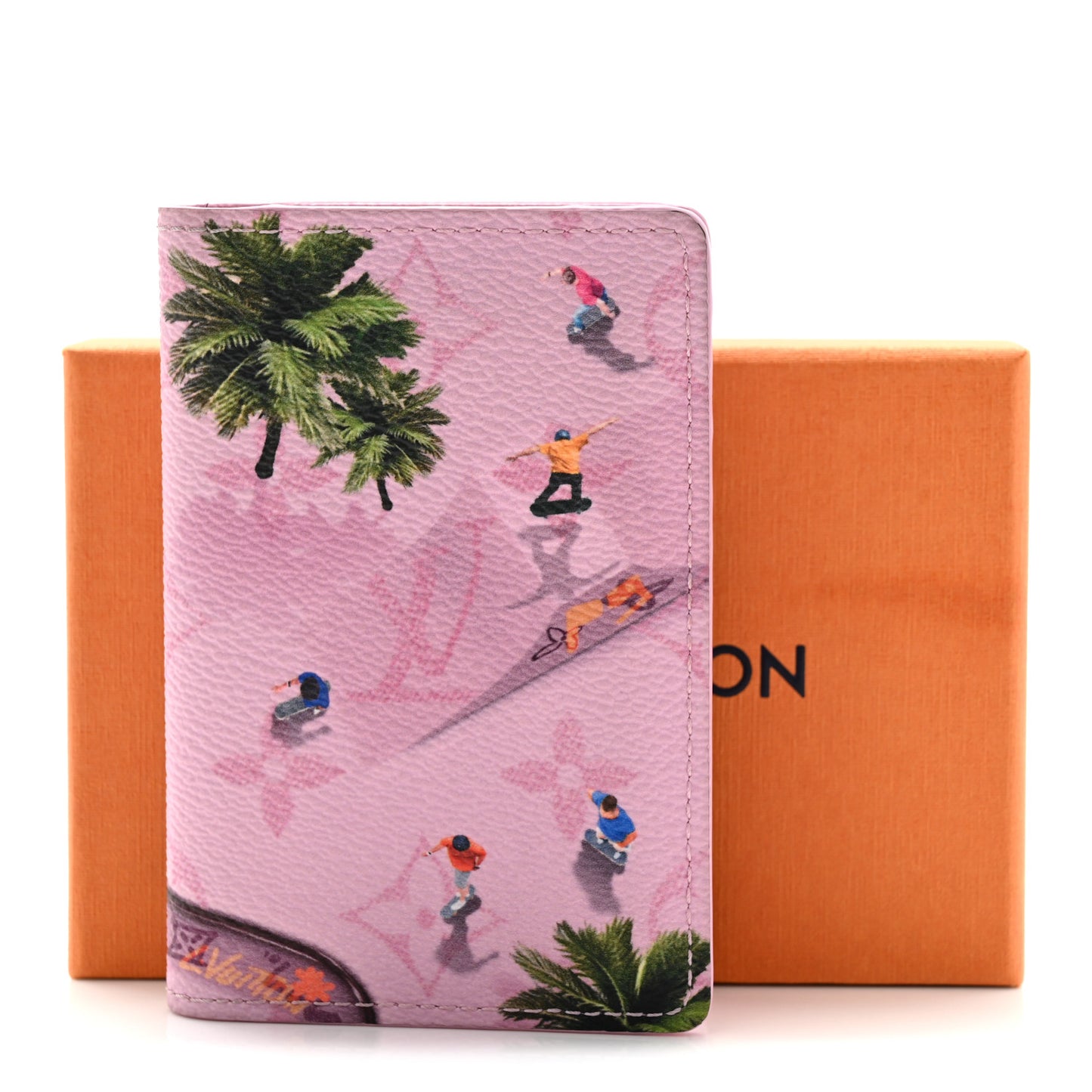 Monogram Sports Pocket Organizer Skateboard Pink