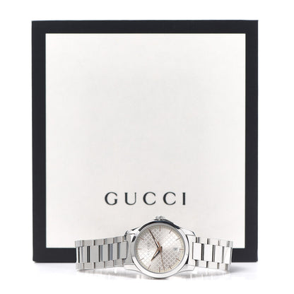 Gucci Stainless Steel 27mm G-Timeless Diamante Quartz Watch 6 of 6