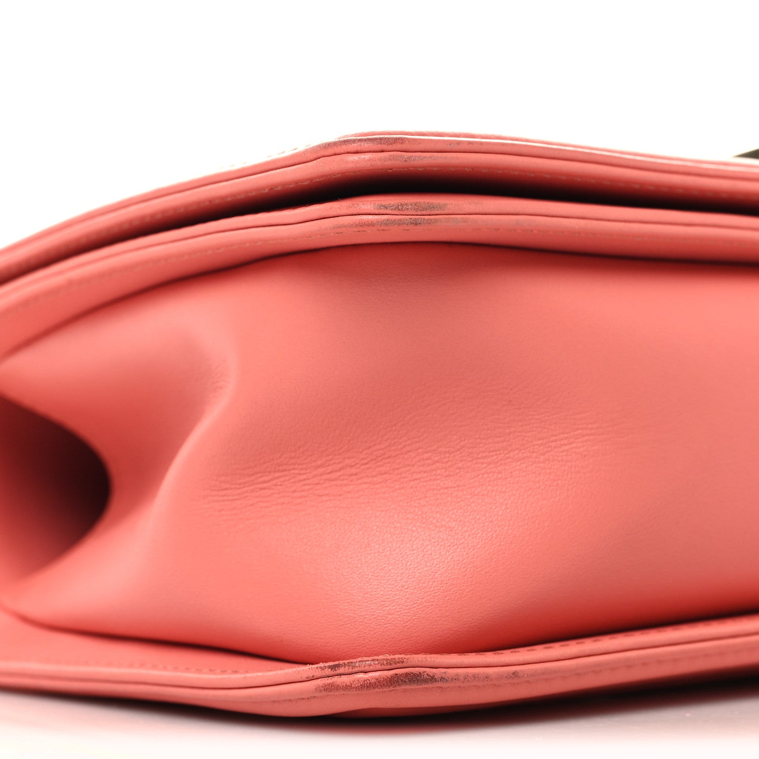 Chanel Lambskin Quilted Medium Boy Flap Coral 9 of 10