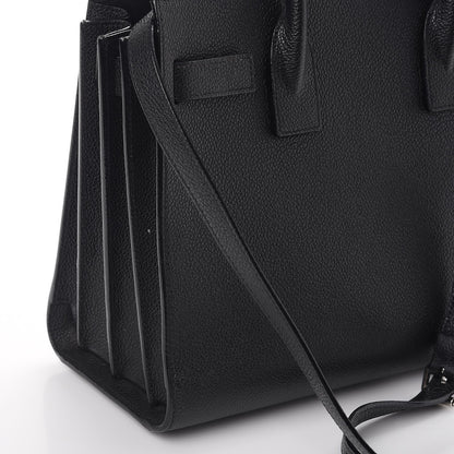 Saint Laurent Grained Calfskin Baby Sac De Jour Black 10 of 10