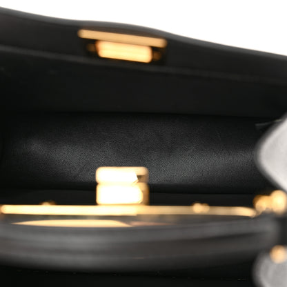 Fendi Shiny Nappa Petite Peekaboo I SEE U Satchel Black 5 of 16