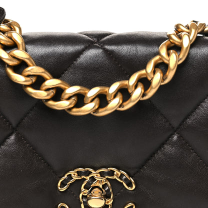 Chanel Lambskin Quilted Medium Chanel 19 Flap Dark Brown 8 of 11