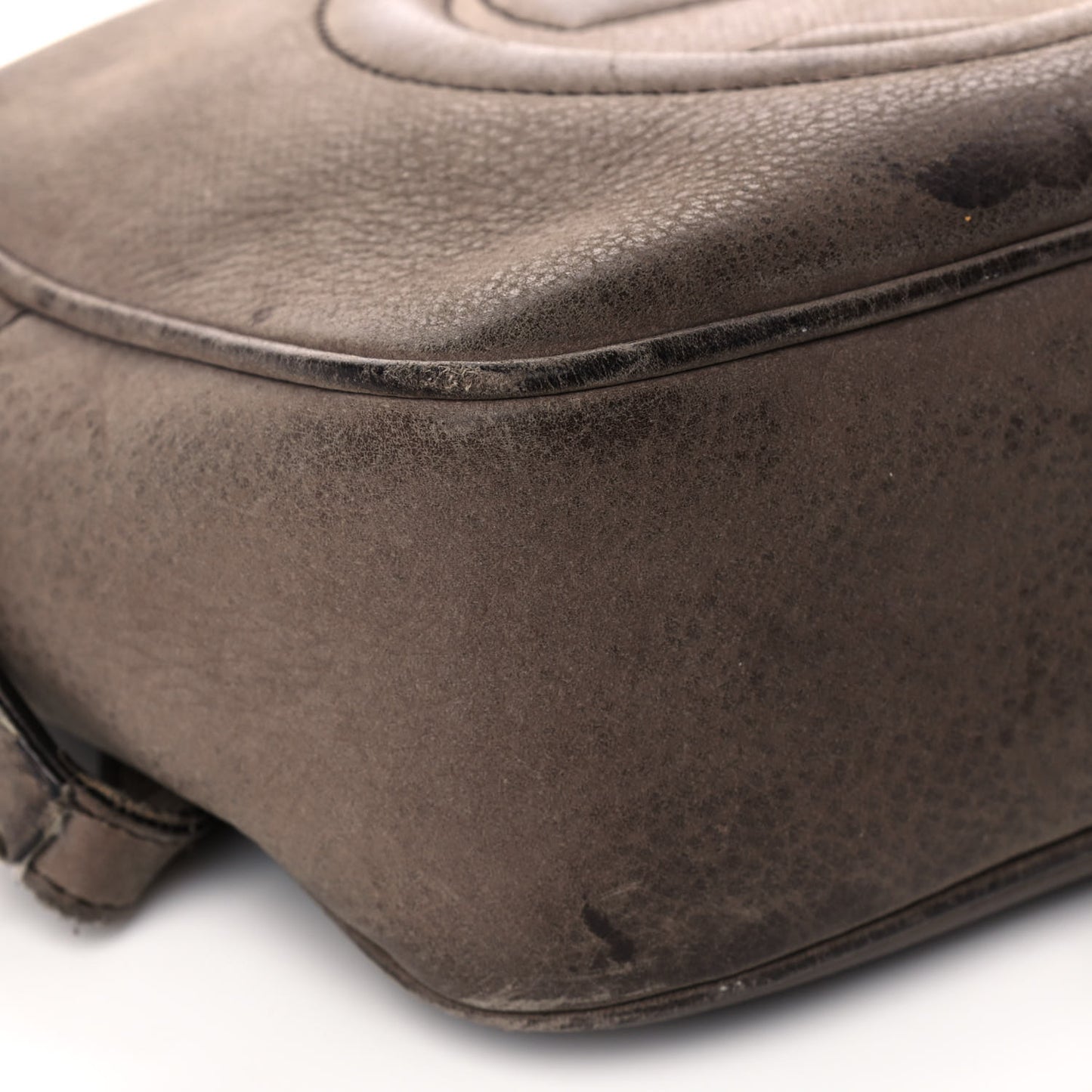 Vitello Range Small Soho Disco Bag Grey Field