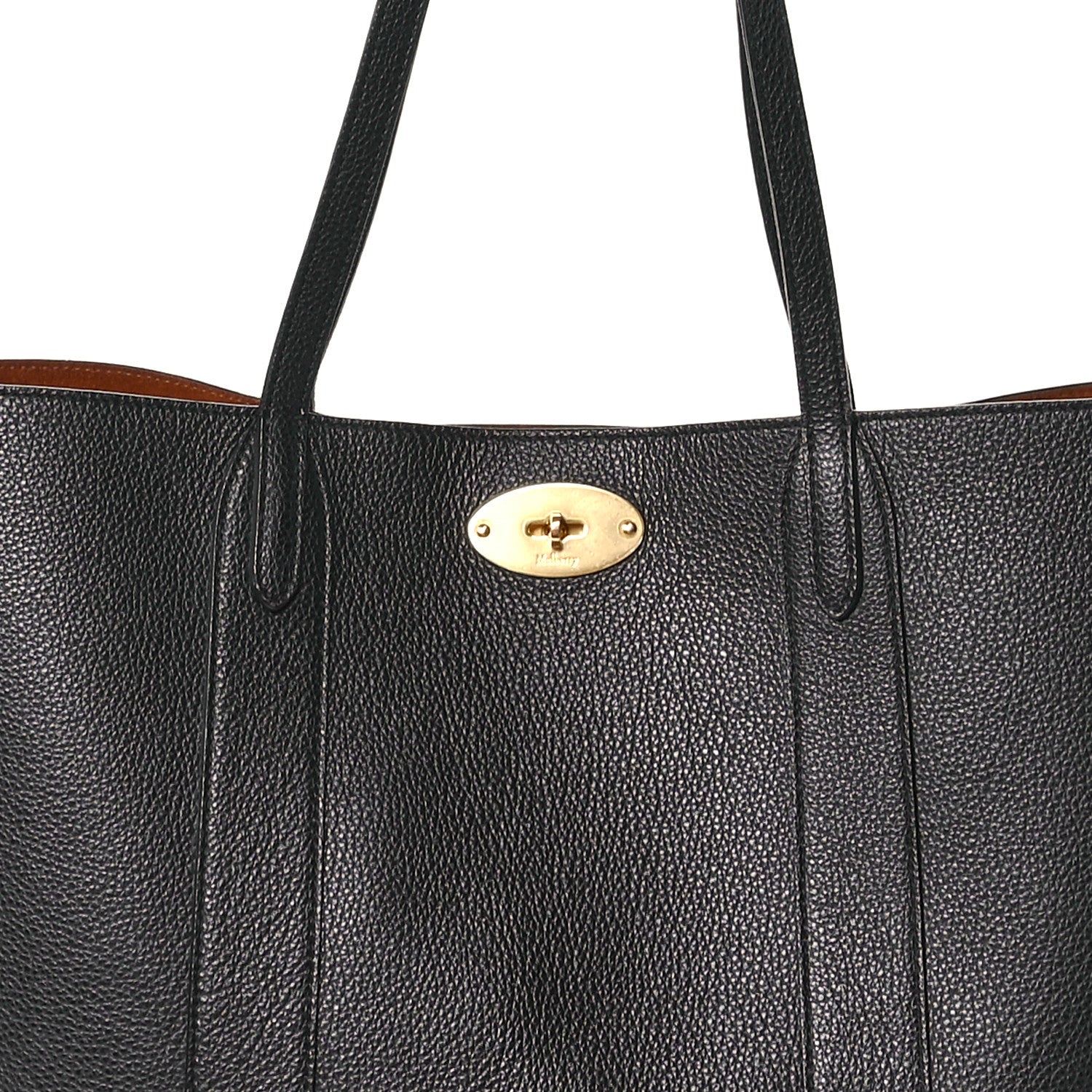 Mulberry Small Classic Grain Bayswater Tote Black 9 of 12