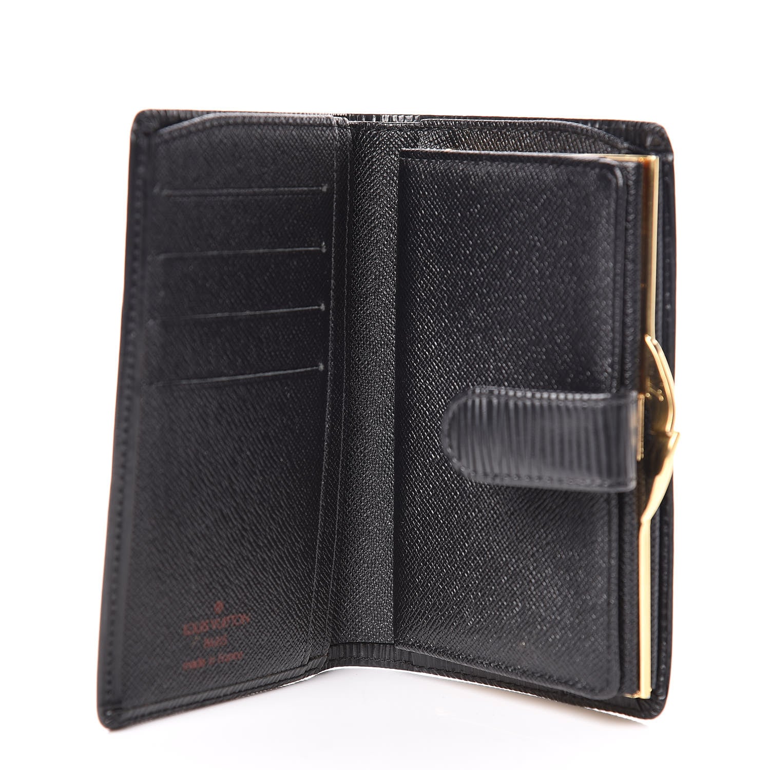 Louis Vuitton Epi French Purse Wallet Black 5 of 9
