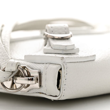Balenciaga Classic Silver Hardware Reporter Crossbody White 10 of 11